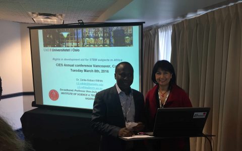 Prof Steve Azaiki and Prof Zehlia Babaci-Wilhite at the CIES conference vancuover in March 2016